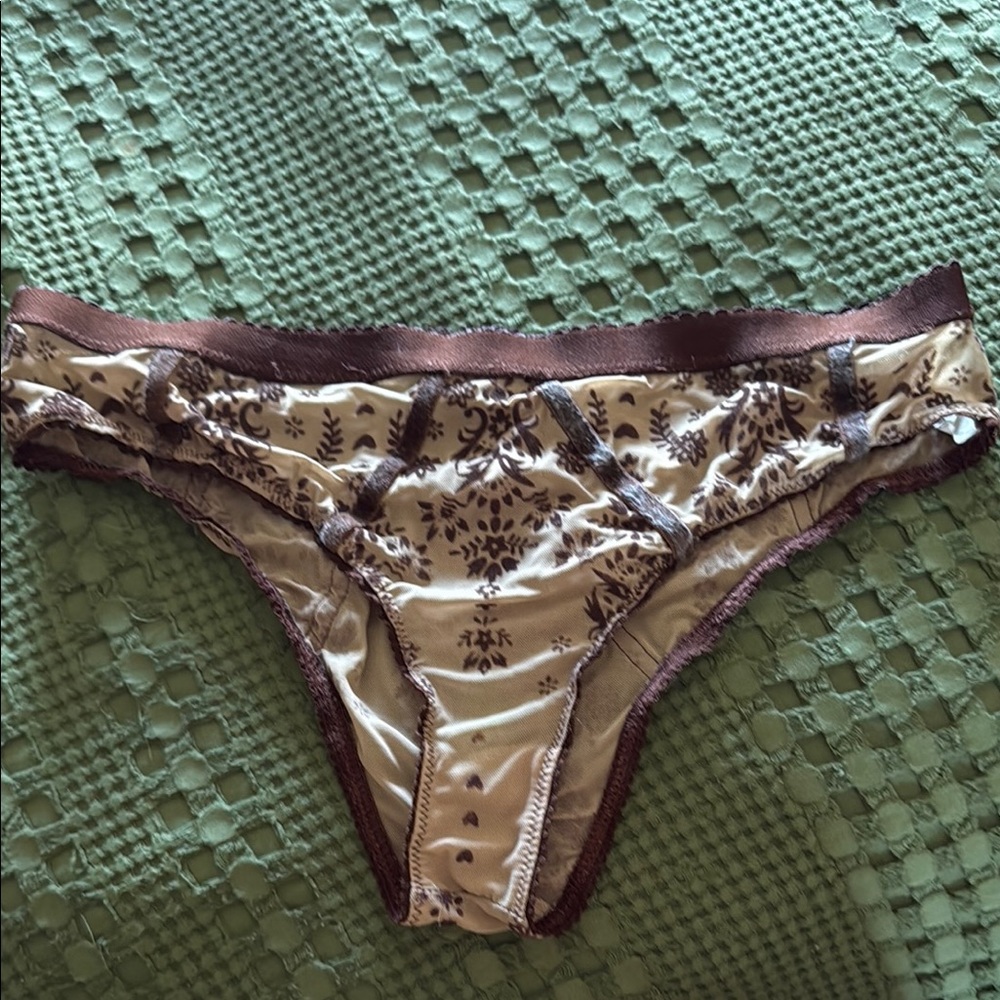 Somedays Lovin Brown and Cream Patterned Lingerie